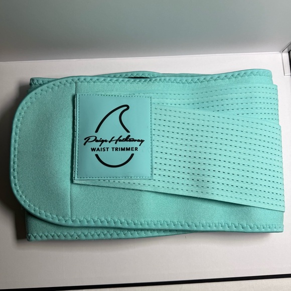 Paige Hathaway Waist Trimmer Belt XS Tiffany Blue Adjustable Compression - Picture 3 of 10